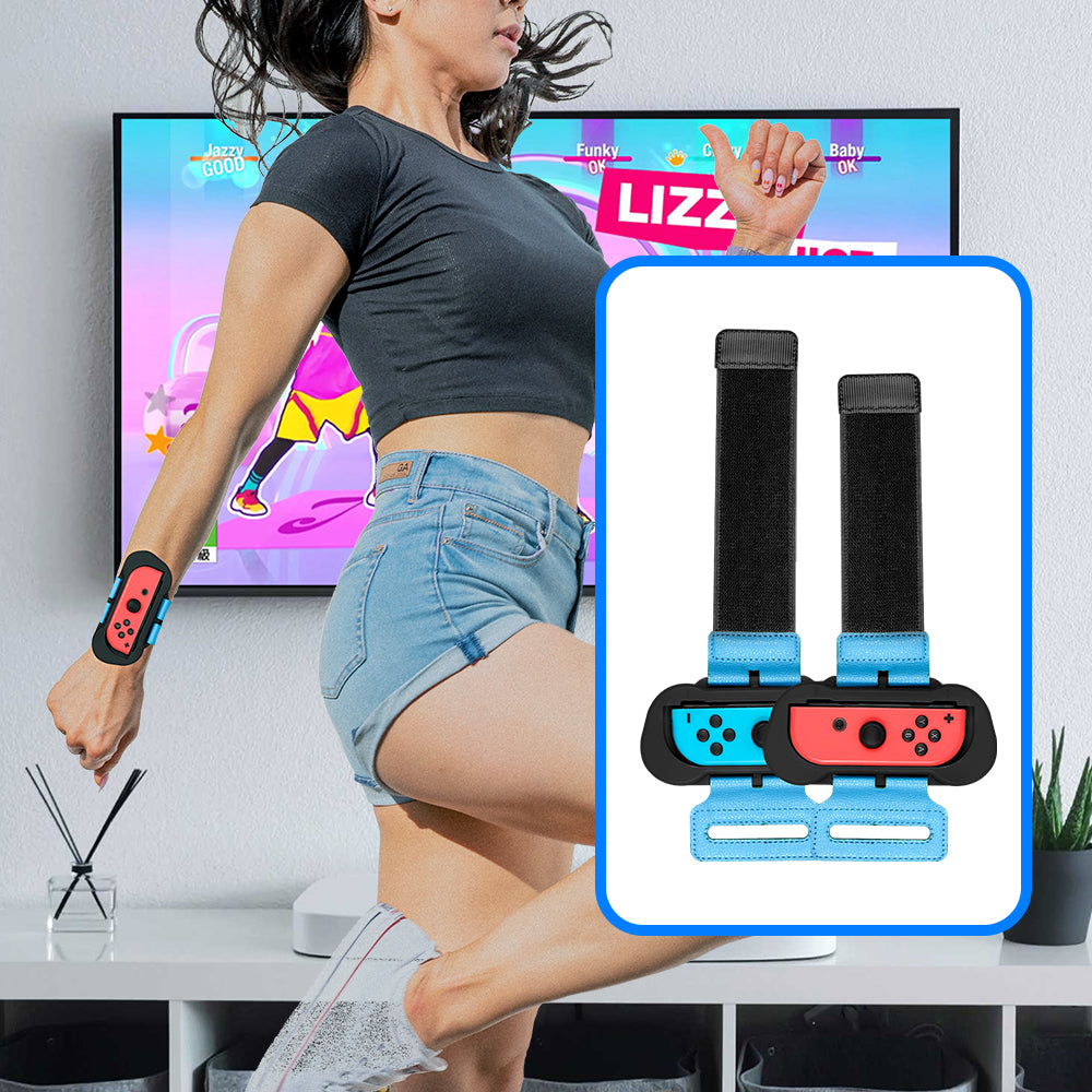 JYS JYS-NS215 10-in-1 Motion Control Grips Holder Golf Clubs Wrist Dance Band Handle Leg Strap Tennis Racket Game Accessories Set for Nintendo Switch JYS JYS-NS215 10-in-1 Motion Control Grips Holder Golf Clubs Wrist Dance Band Handle Leg Strap Tennis Racket Game Accessories Set for Nintendo Switch
